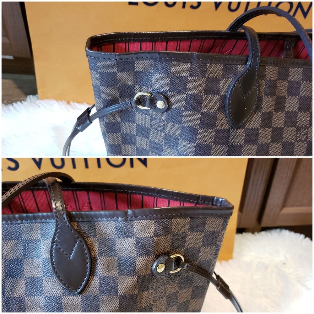 100% Auth Louis Vuitton Neverfull MM Damier Ebene - Picture 4 of 8